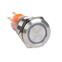 Кнопка S-Pro67 19 мм с фикс, с оранжевой подсв, 230В PROxima | код  s-pro67-231 | EKF
